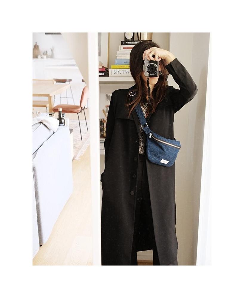 Sac banane Rive Droite Custine denim brut