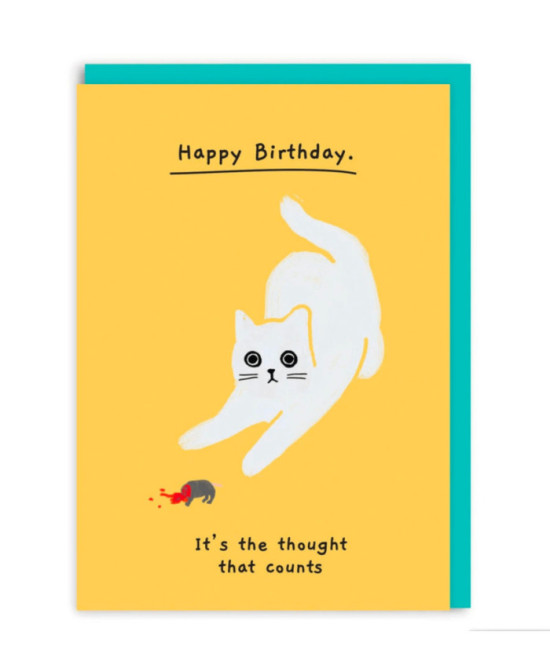 Carte Happy Birthday It's the thought that counts