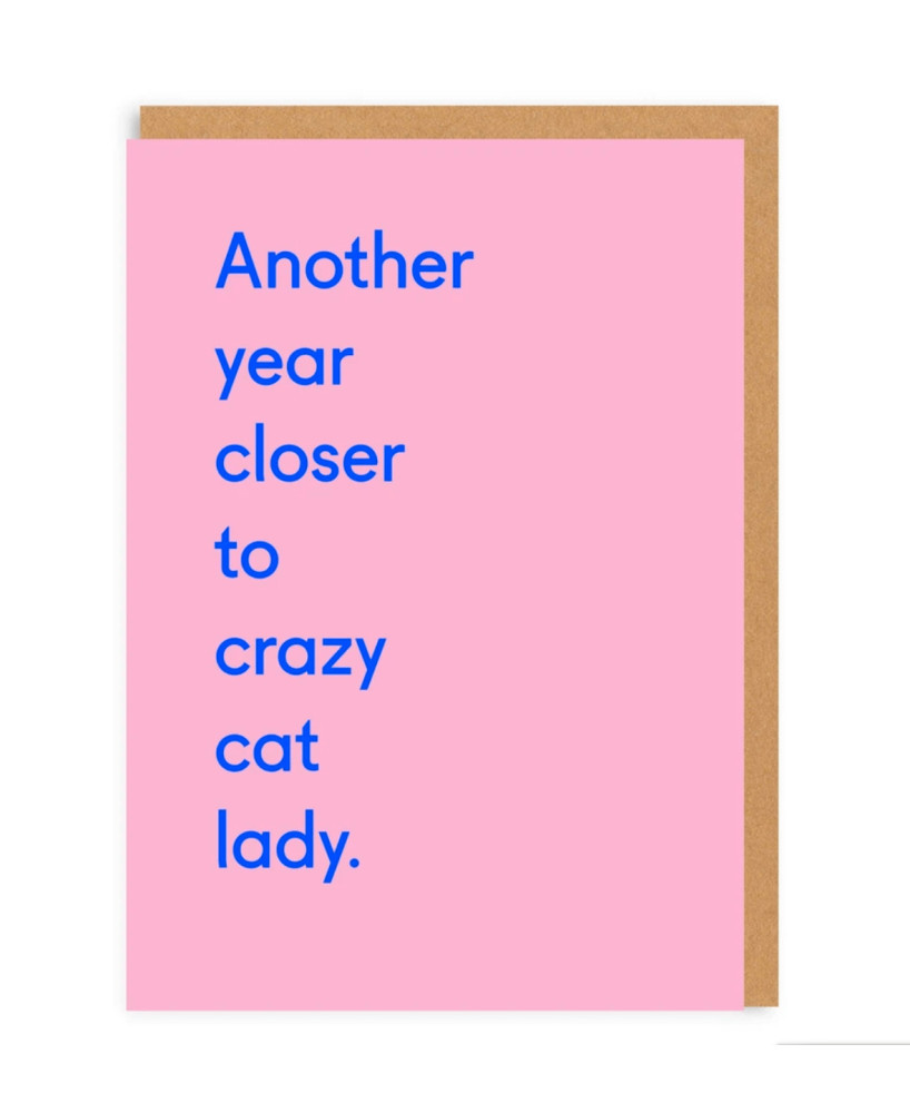 Carte Another year closer to crazy cat lady