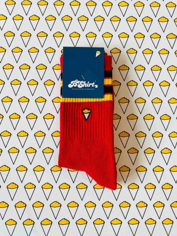 Chaussettes Bshirt noir jaune rouge