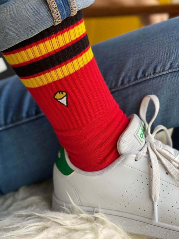 Chaussettes Bshirt noir jaune rouge