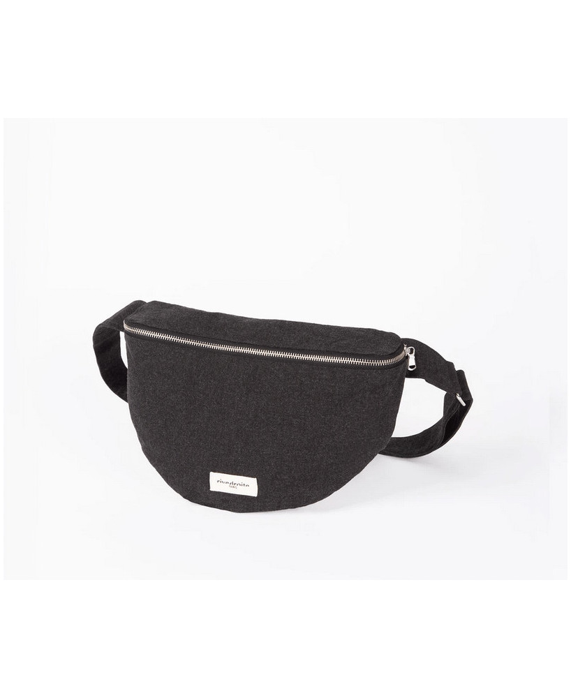 Sac banane Rive Droite Custine XL Denim Noir