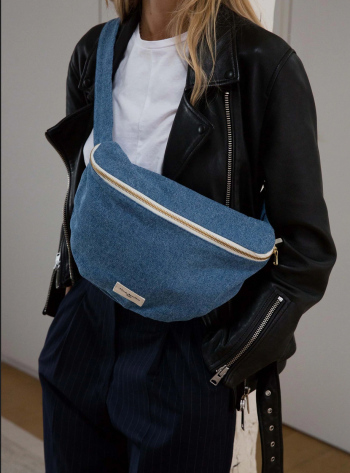 Sac banane Rive Droite  Custine  XL Denim Clair