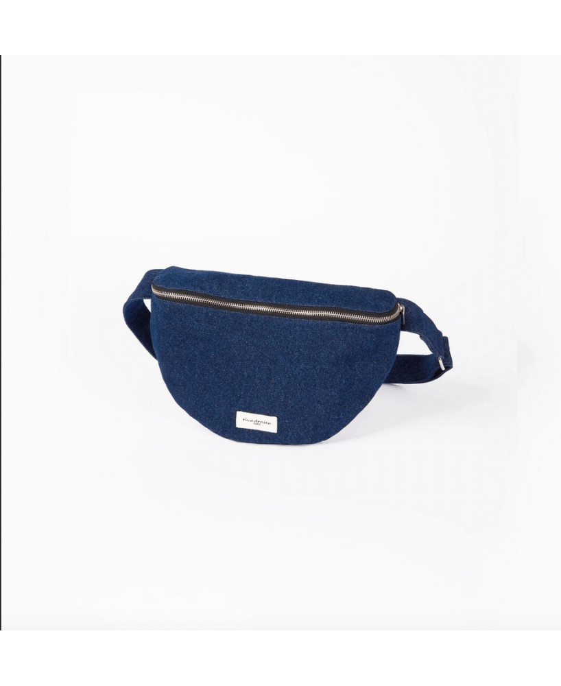 Sac banane Rive Droite Custine XL Denim Brut