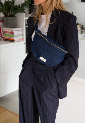 Sac banane Rive Droite Custine XL Denim Brut