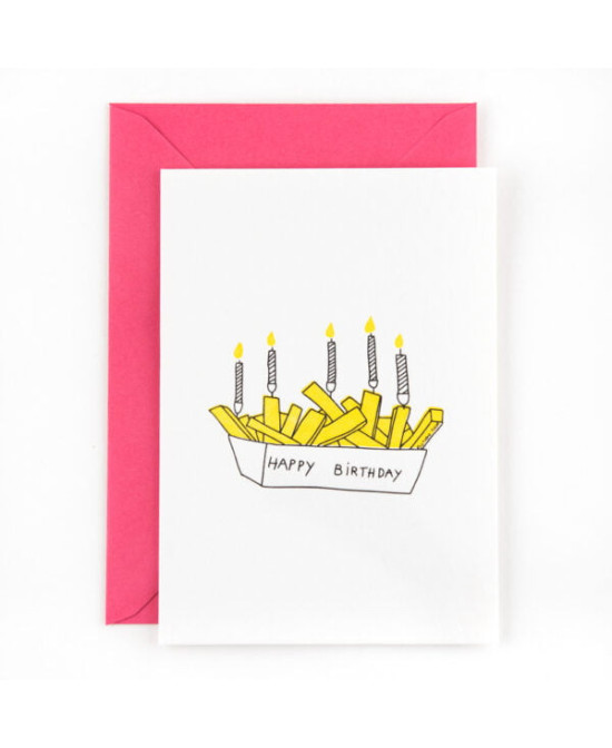 Carte Happy Birthday Frites