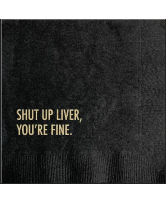 Petites serviettes Shut up liver