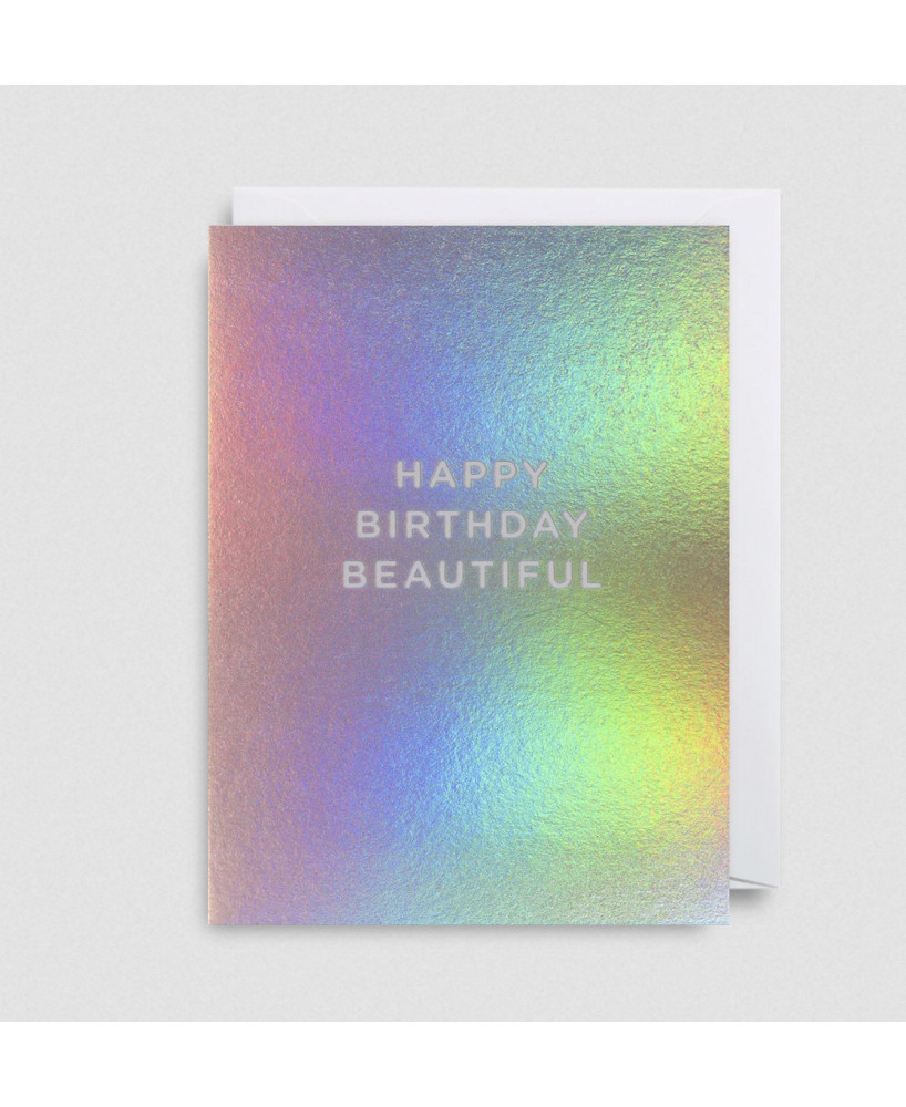 Petite carte Happy birthday beautiful