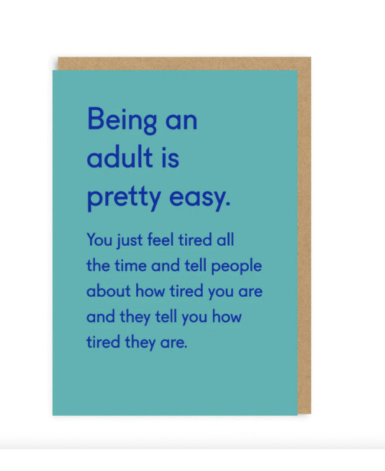 Carte Being an adult