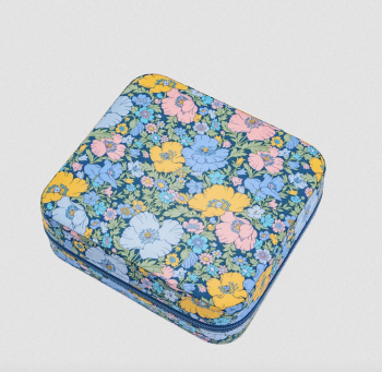 Boite à bijoux carrée Liberty Meadow song blue