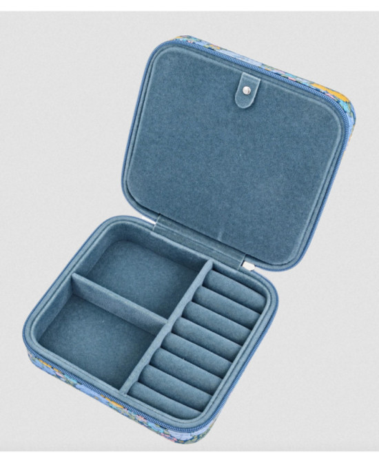 Boite à bijoux carrée Liberty Meadow song blue