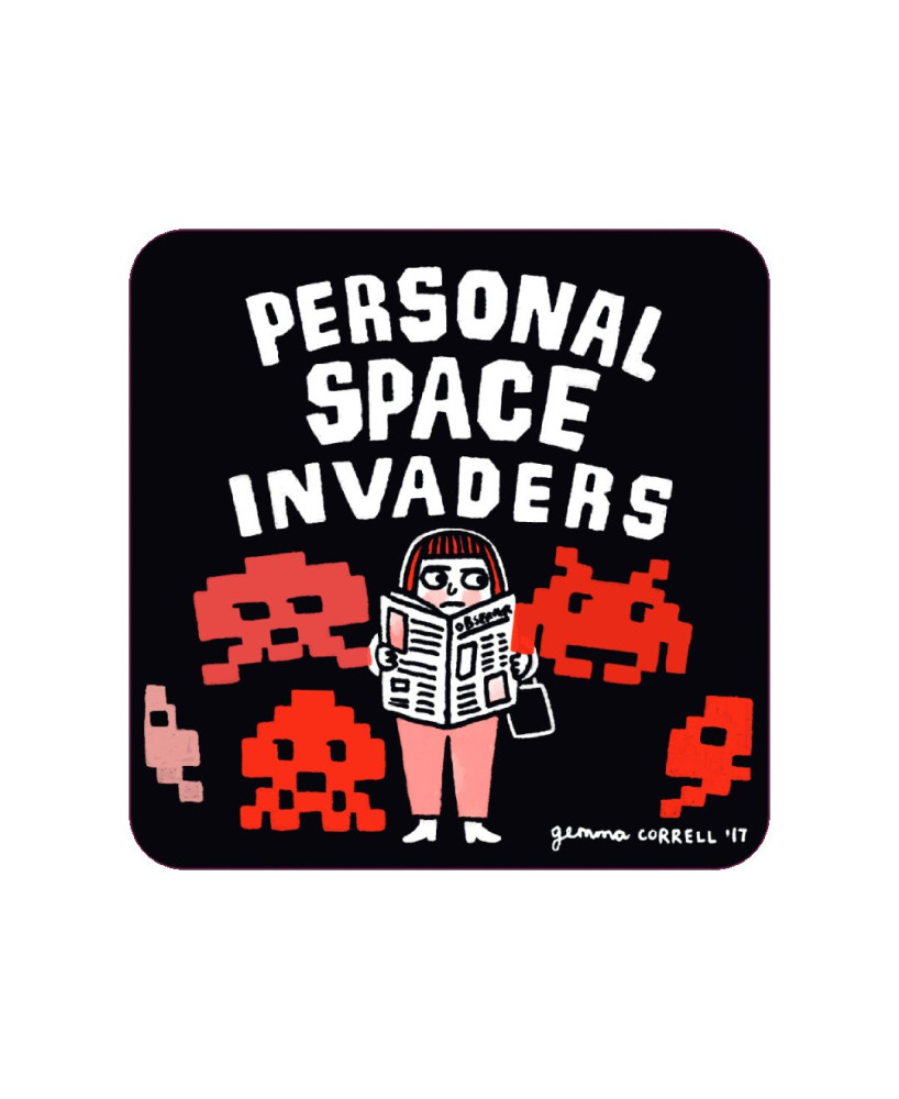 Sticker Personal Space Invader