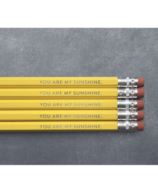 Set crayons You are my sunshine