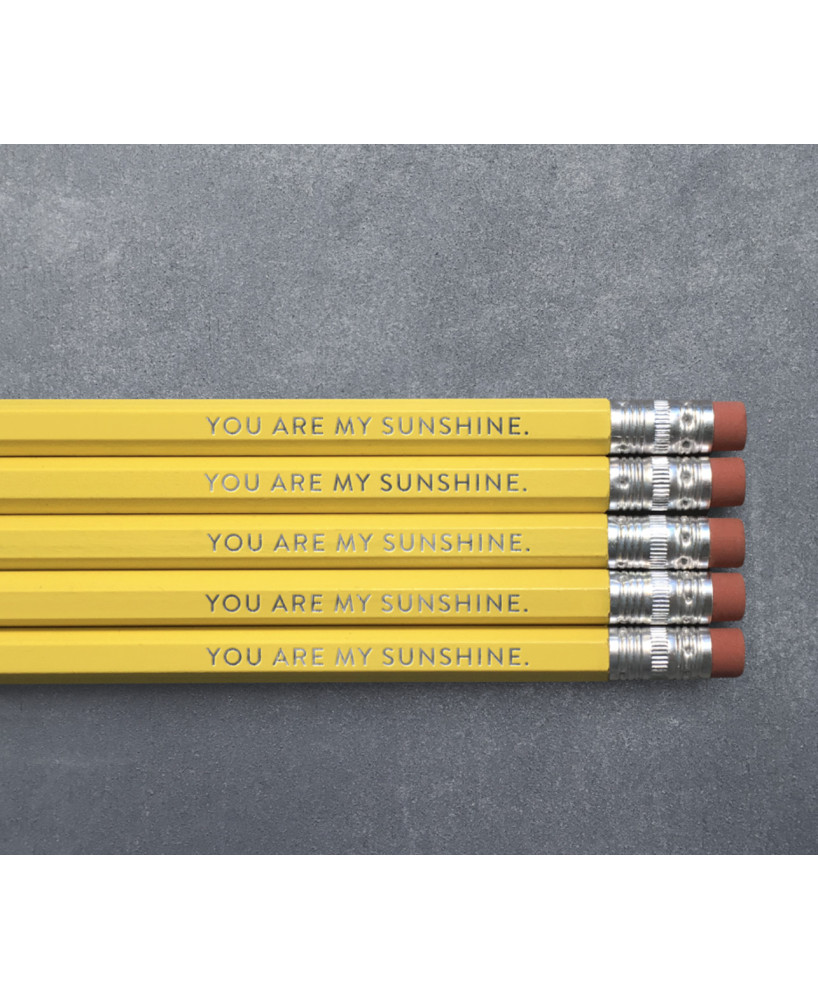 Set crayons You are my sunshine