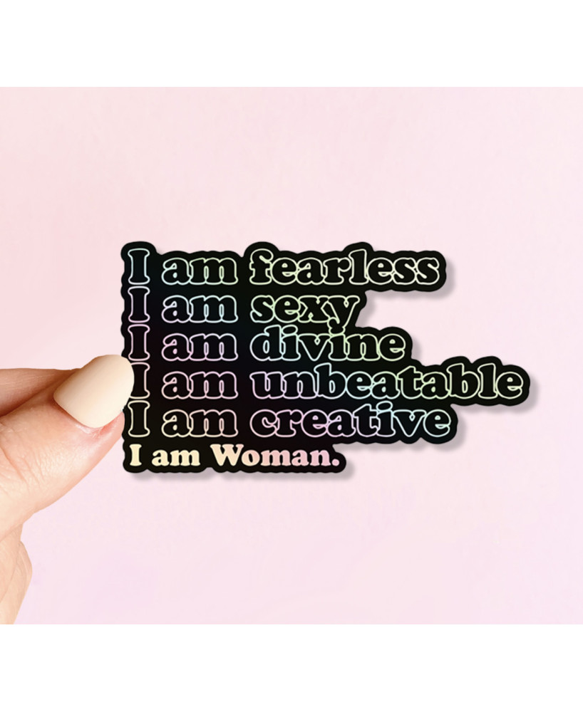 Sticker I'm a woman