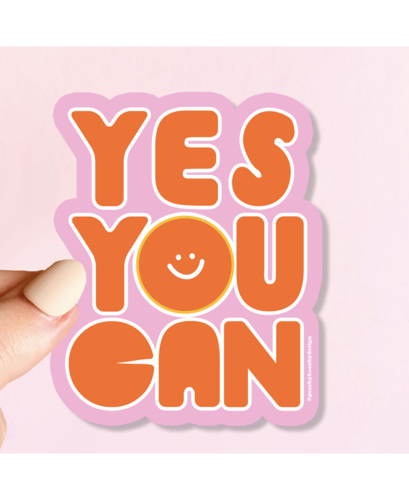 Sticker Yes you can