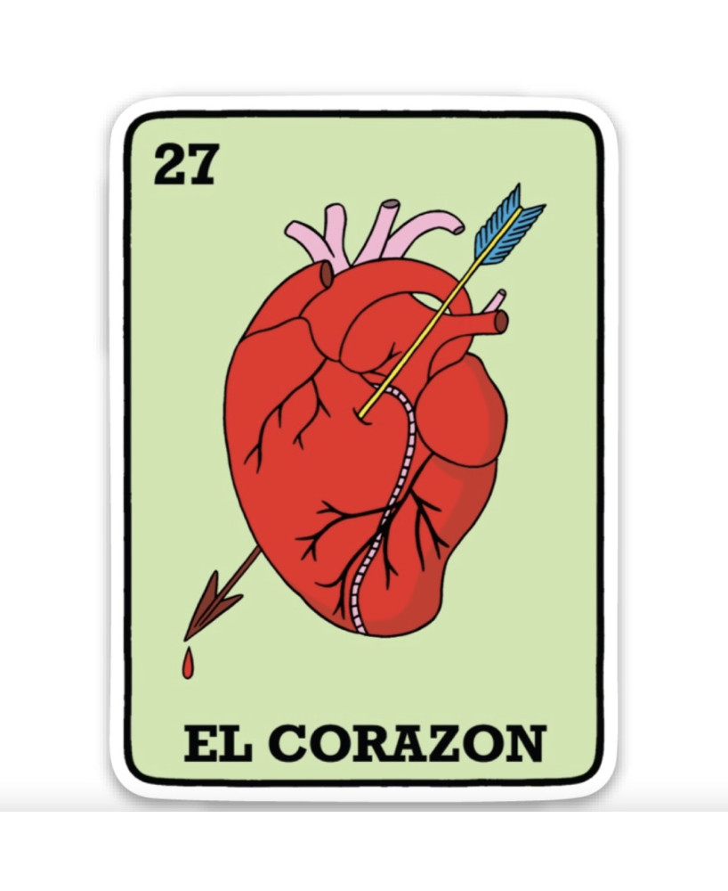 Sticker Tarot El Corazon