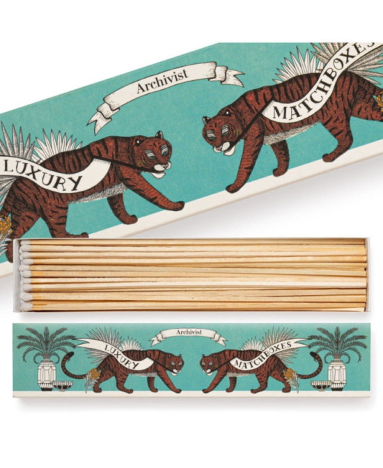 Boîte d'allumettes longues Tigres