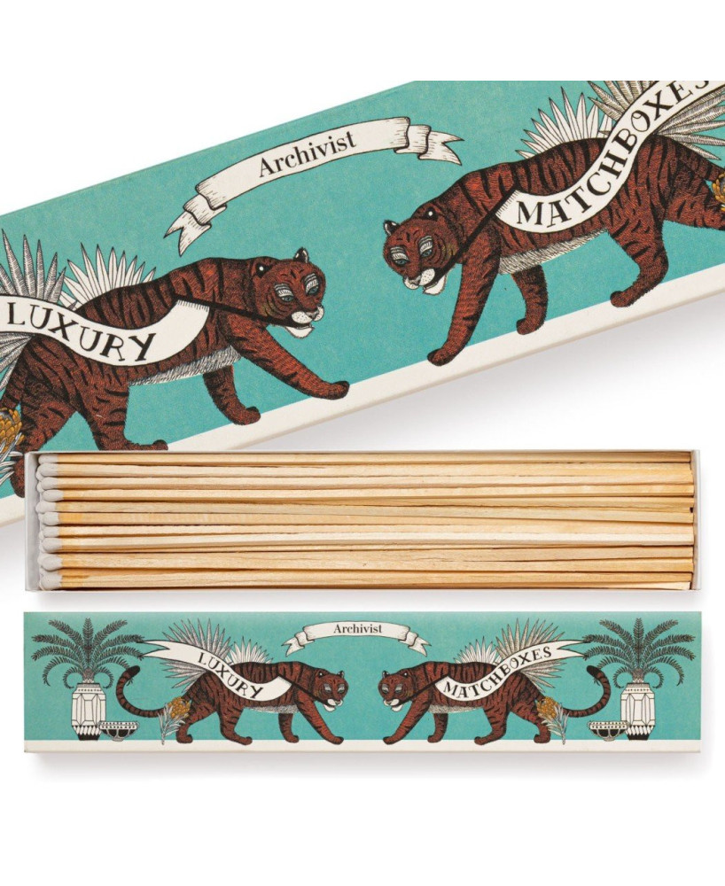 Boîte d'allumettes longues Tigres