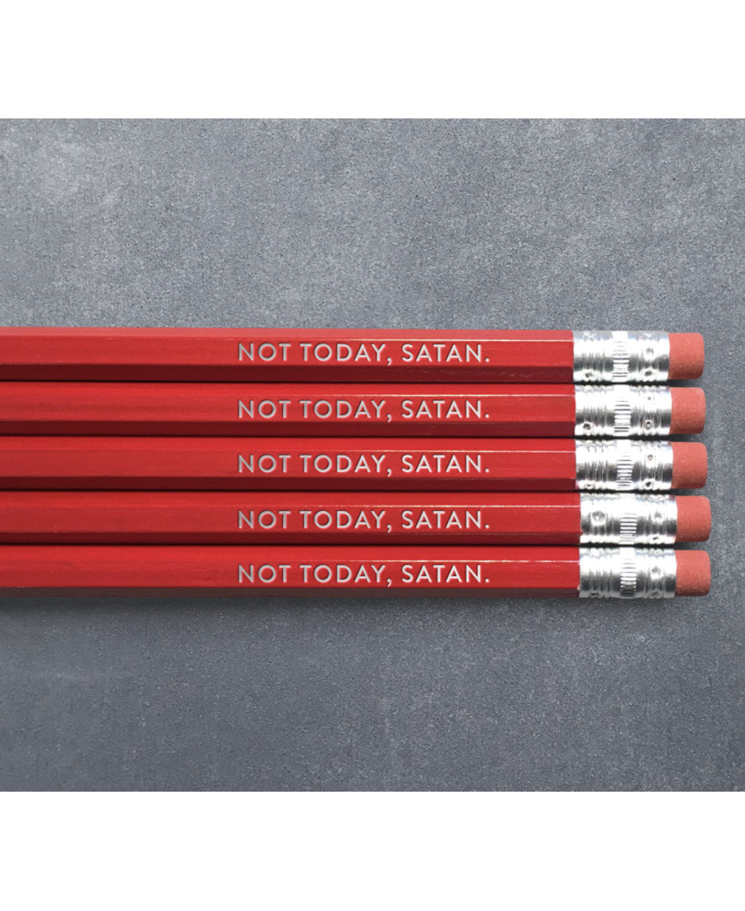 Set 5 crayons Not today Satan