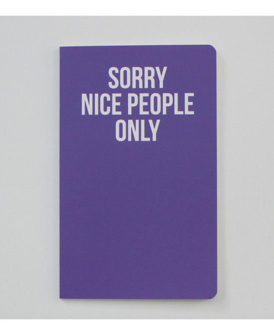 Carnet Sorry nice people only