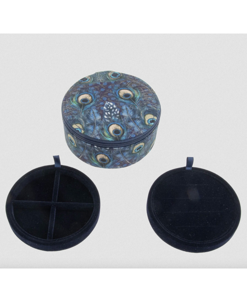 Boîte à bijoux ronde Liberty Peacock
