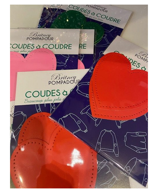 Set 2 coudières cuir coeur GM