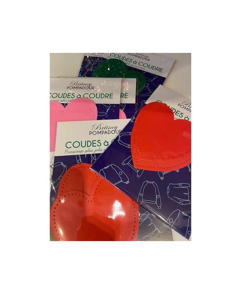 Set 2 coudières cuir coeur GM