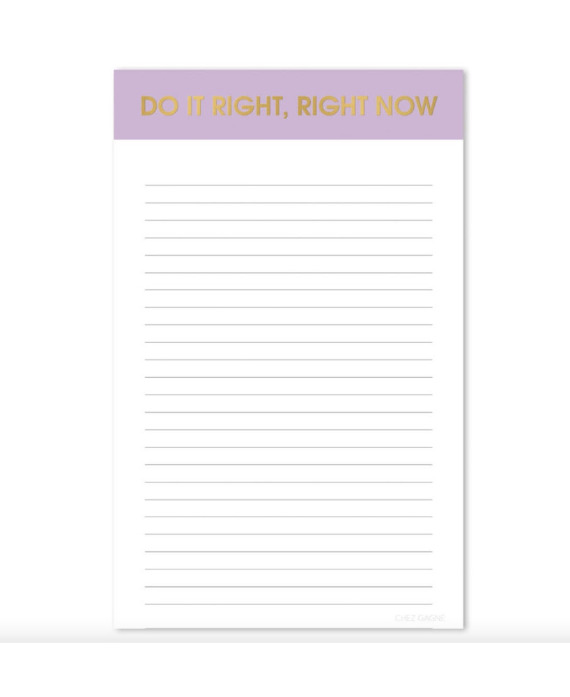 Bloc-notes Do it right