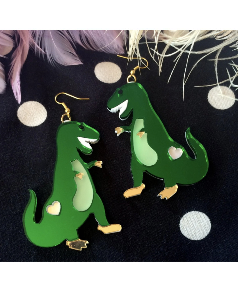 Boucles d’oreille T-rex