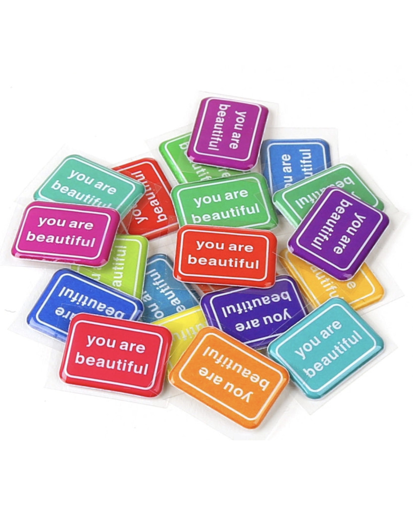 Set 20 stickers 3D You are beautiful couleurs