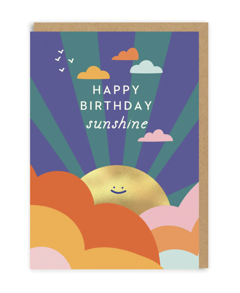 Carte Happy birthday sunshine