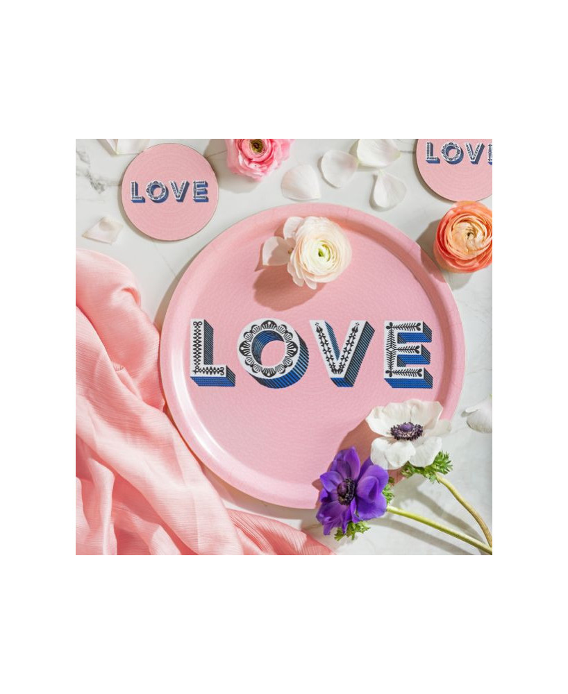 Plateau rond Love
