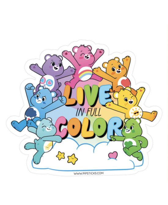 Sticker Bisounours Live in full color