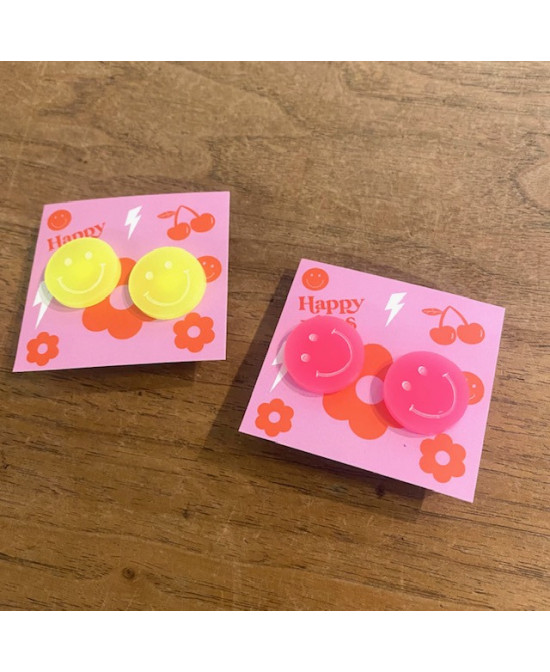 Boucles d’oreille Smiley