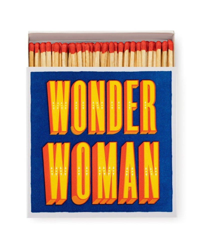 Boîte carrée d'allumettes Wonder Woman