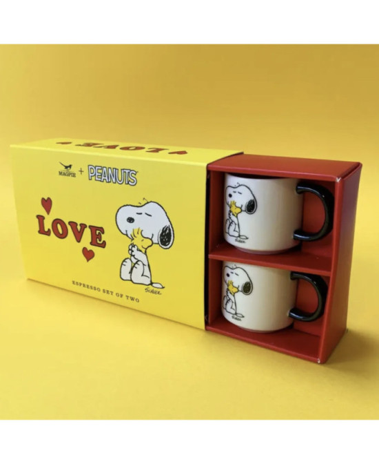 Set tasses expresso Snoopy Love