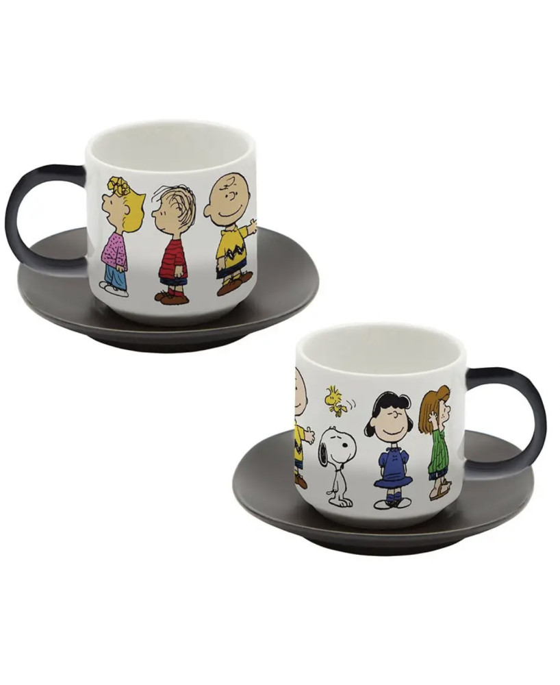 Set tasses expresso Snoopy and friends