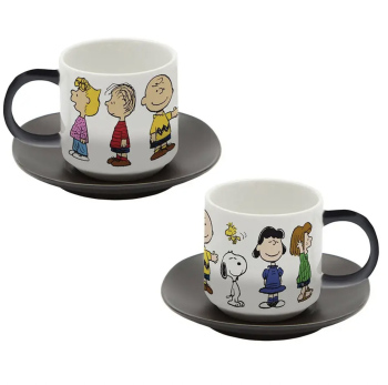 Set tasses expresso Snoopy and friends