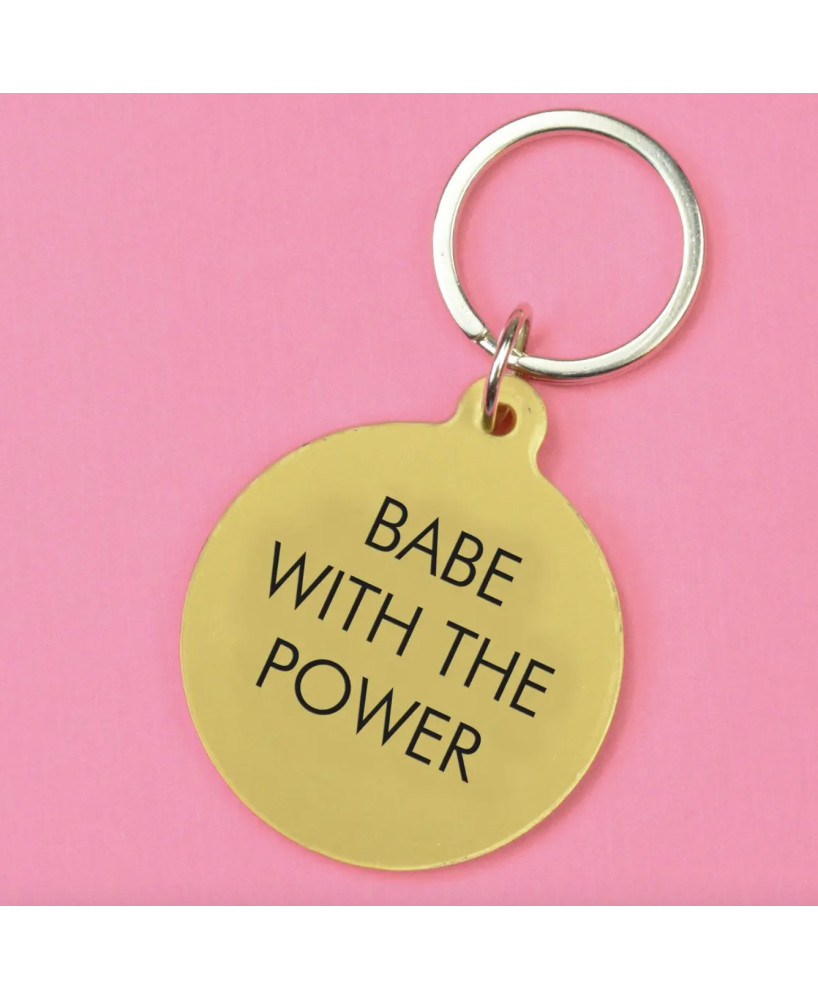 Porte-clés Babe with the power