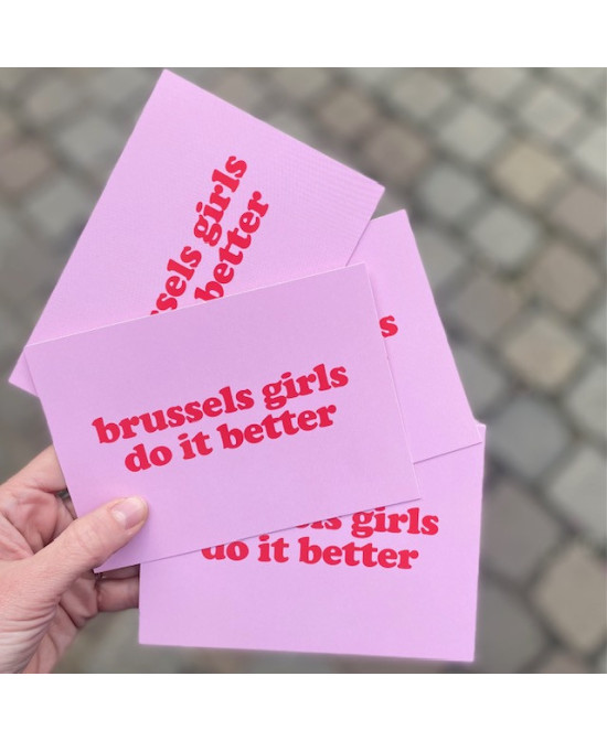 Carte postale brussels girls do it better