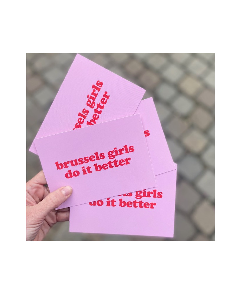 Carte postale brussels girls do it better