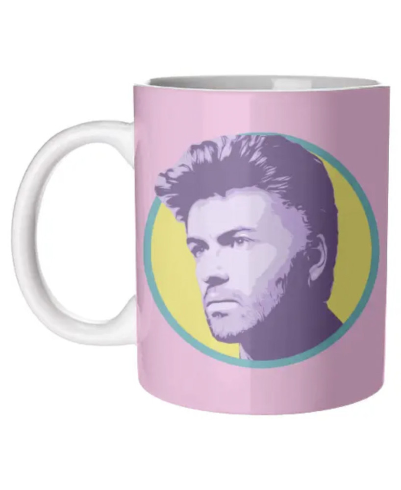 Mug George Michael fond rose