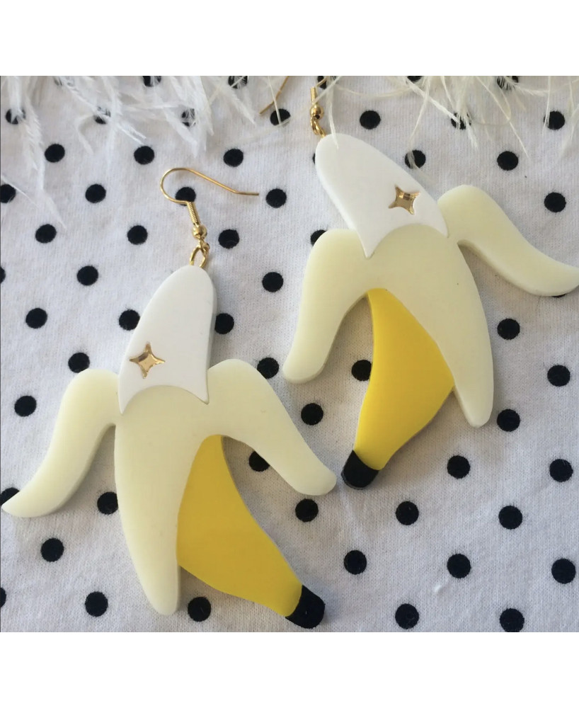 Boucles d’oreille Bananes