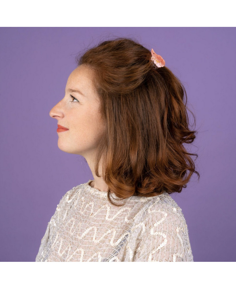 Mini pince à cheveux Coucou Suzette Crevette