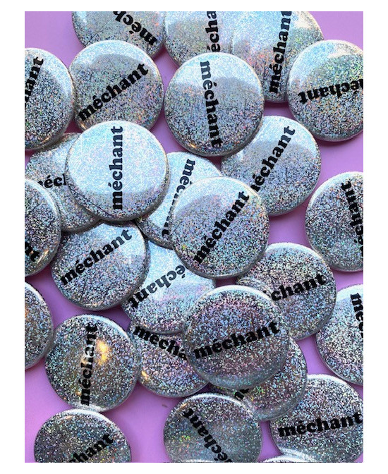 Badge holographique Méchant