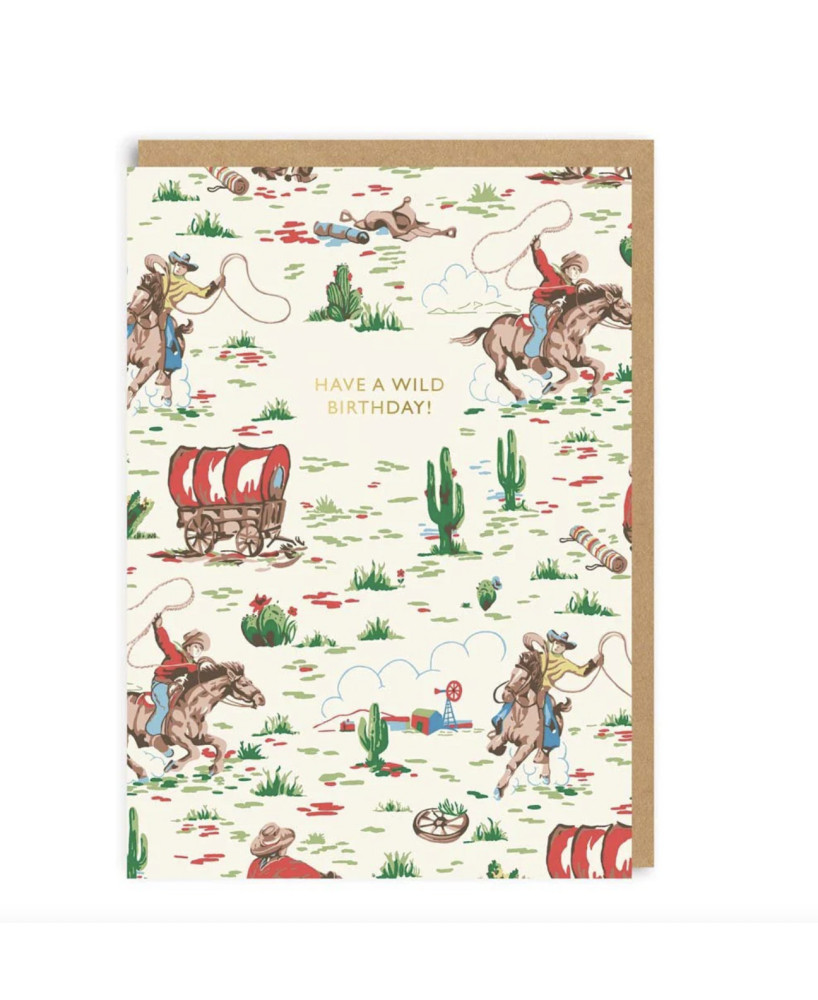 Carte Anniversaire Cowboys
