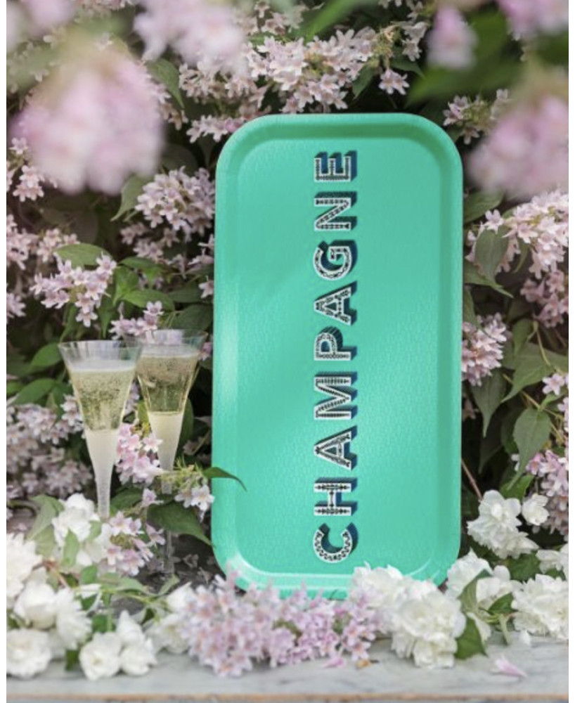 Grand plateau rectangulaire Champagne