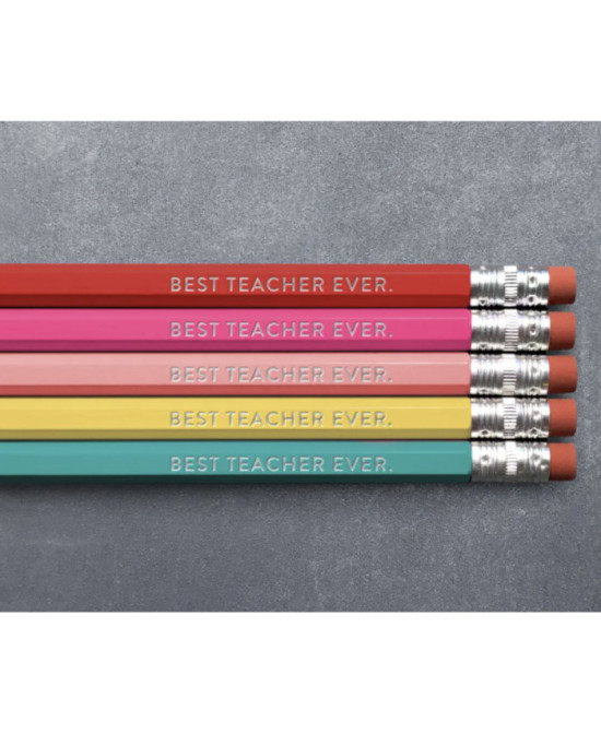 Set crayons multicolores Best teacher