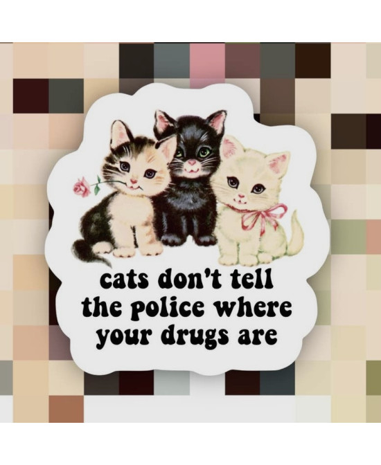 Sticker Cats don't tell the police